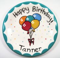 (4a) 7.5" PARTY BALLOON Plate (Item:#CC2125)