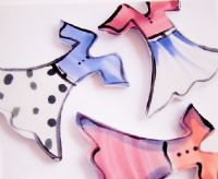 Whimsical Ceramic Bisque Tiles